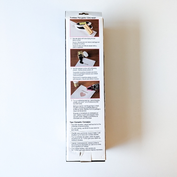 SET Embossing Heat Tool with Embossing Powders - Picture 3 of 11